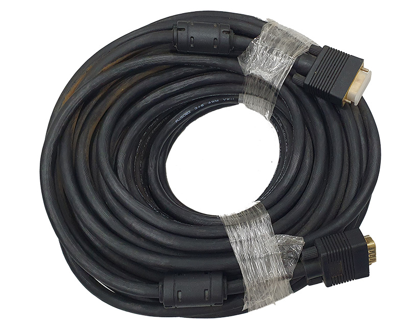 Cabo VGA Blindado Ferrite, 20 Metros