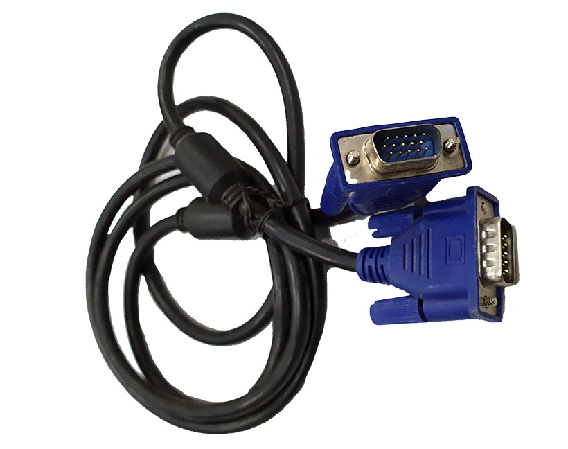 Cabo Vga Macho Db15 X Vga Macho Para Monitor Pc Com Filtro 1,80m