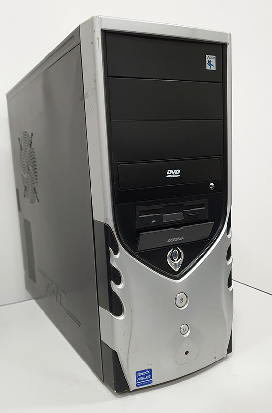 Gabinete Wisecase Rjas-258d Preto/Prata)