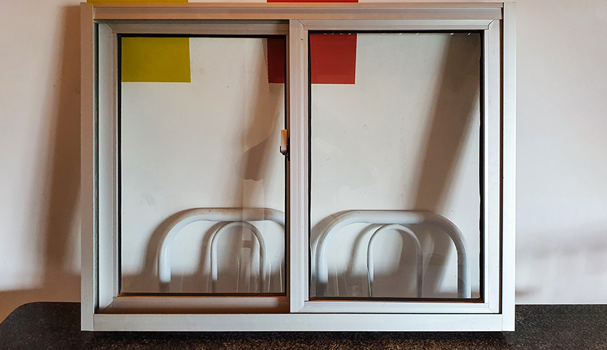 Janela 2 folhas em alumínio 93×70 Persiana