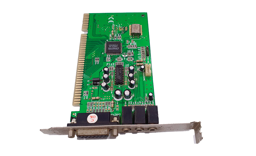 Placa De Áudio PCI modelo antigo (sucata)