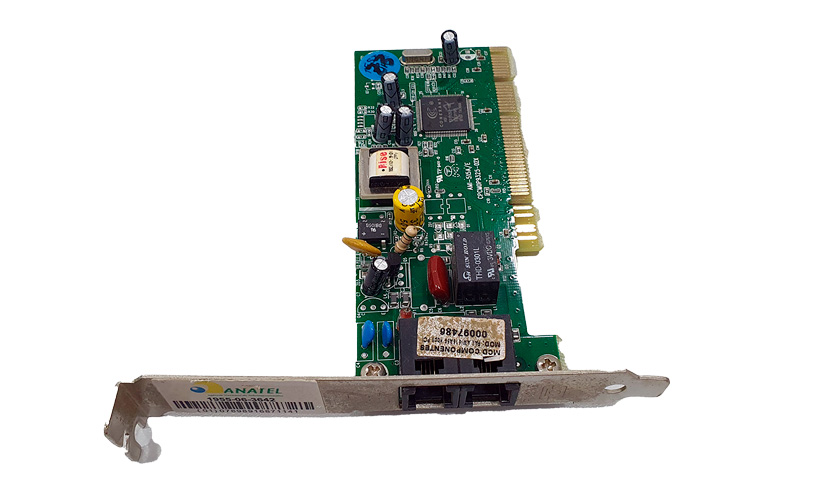 Placa Pci Fax Modem 56k modelo antigo (sucata)