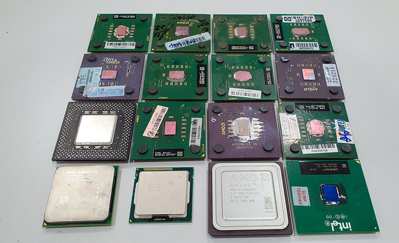 Processadores antigo AMD e Intel – colecionadores