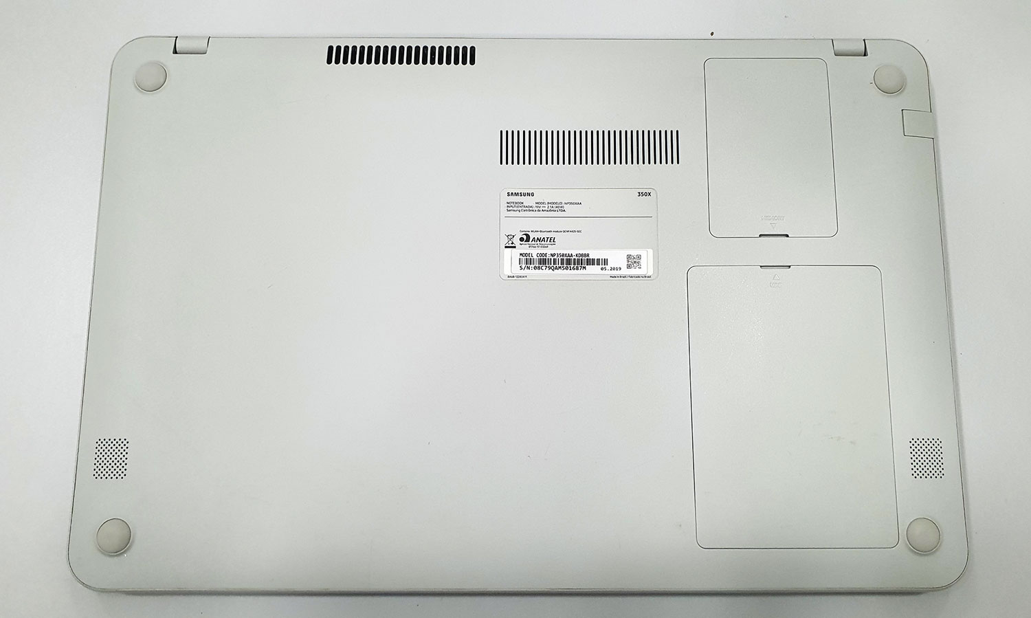 Notebook Samsung Essentials NP350XAA Branco Ônix