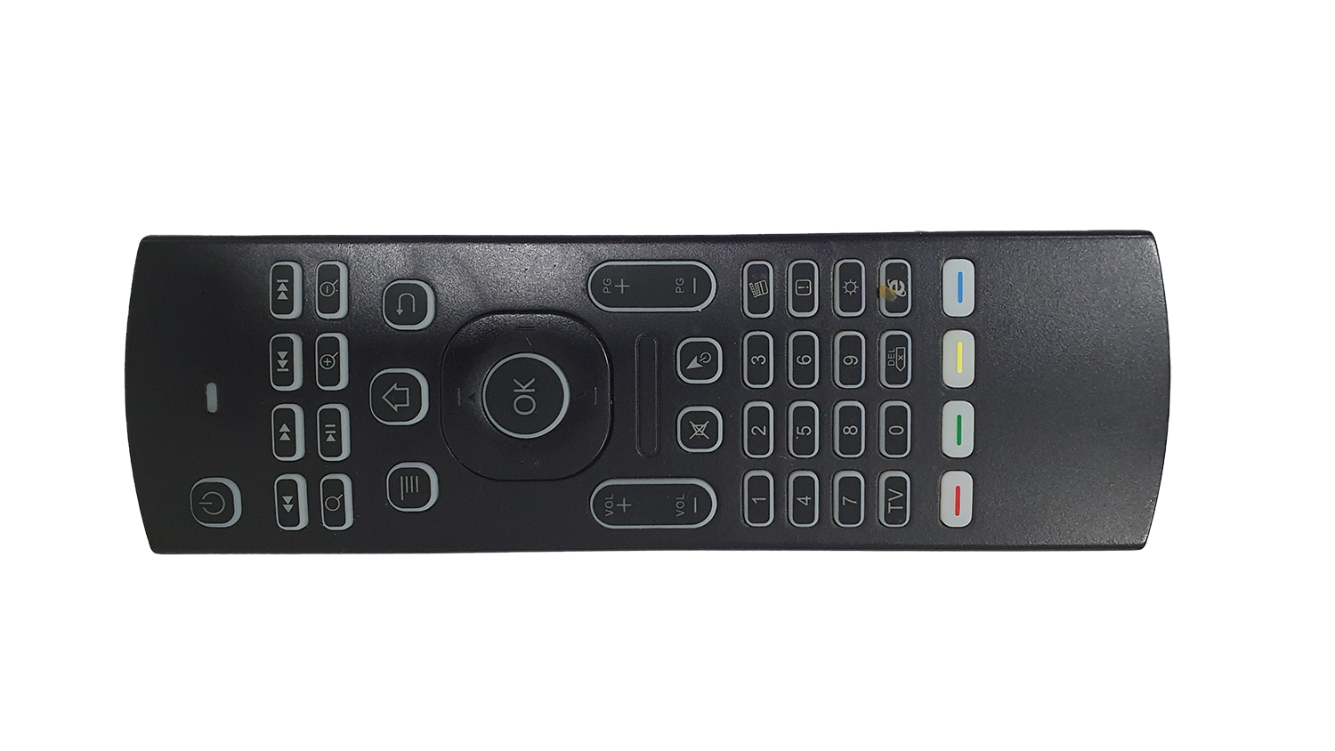 Controle Remoto MX3-L Mic Air Mouse Inteligente Voz 2.4G RF Para Android TV Box