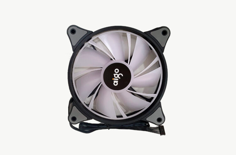 Cooler argb com dissipador de calor rgb para pc, 120mm, sincronização aura, porta sata, 12cm