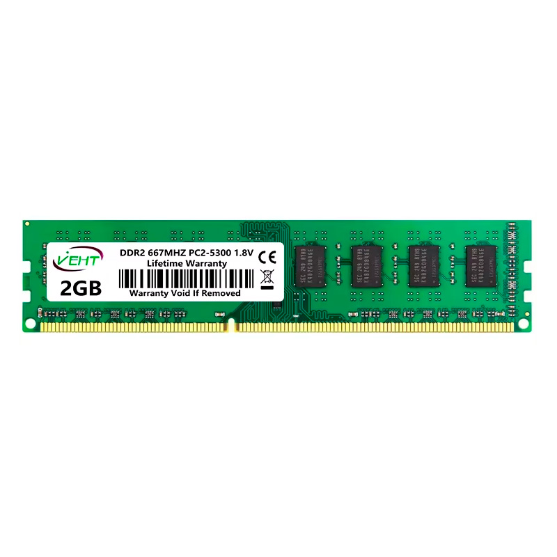 Memória DDR2 DESKTOP 2GB 1.5V 1333Mhz Memória RAM DIMM Não-ECC PC