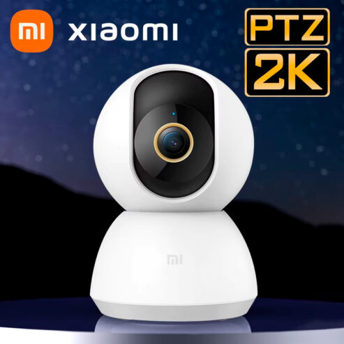 Xiaomi 360° Câmera de segurança residencial inteligente Mi PTZ 2K Webcam 1296P 3 megapixels AI Detecção humana Visão noturna